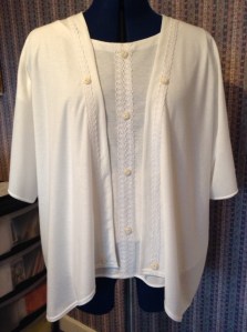 White jersey twin set2