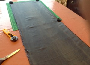 Silk blouse - cutting out